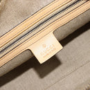 GUCCI Hand Bag Leather Beige Gold 124245 Auth 177602A-19
