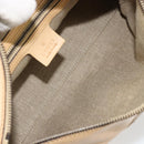 GUCCI Hand Bag Leather Beige Gold 124245 Auth 177602A-20