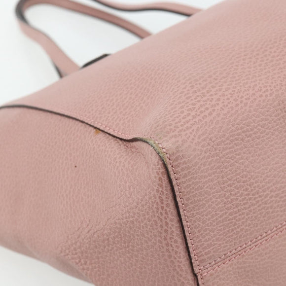 GUCCI Swing Tote Bag Leather Pink Gold 354408 Auth 177603