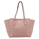 GUCCI Swing Tote Bag Leather Pink Gold 354408 Auth 177603-13