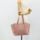 GUCCI Swing Tote Bag Leather Pink Gold 354408 Auth 177603-21
