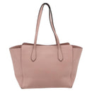 GUCCI Swing Tote Bag Leather Pink Gold 354408 Auth 177603-2