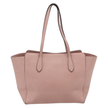 GUCCI Swing Tote Bag Leather Pink Gold 354408 Auth 177603 - 0