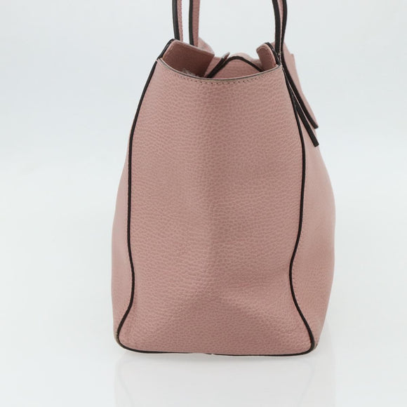 GUCCI Swing Tote Bag Leather Pink Gold 354408 Auth 177603