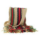 GUCCI Shoulder Bag Raffia Multicolor Auth 177605M-1