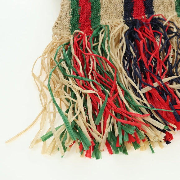 GUCCI Umhängetasche Raffia Mehrfarbig Original 177605M