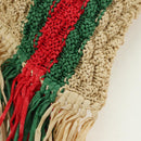 GUCCI Shoulder Bag Raffia Multicolor Auth 177605M-16