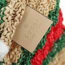 GUCCI Shoulder Bag Raffia Multicolor Auth 177605M-17