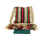 GUCCI Shoulder Bag Raffia Multicolor Auth 177605M-23