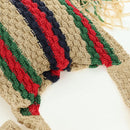GUCCI Shoulder Bag Raffia Multicolor Auth 177605M-6
