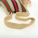 GUCCI Shoulder Bag Raffia Multicolor Auth 177605M-7