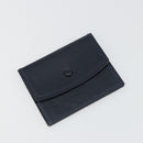 GUCCI Hand Bag Leather Navy Gold Auth 177606-23