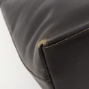 GUCCI Bamboo Shoulder Bag Leather Dark Brown Gold 001 3007 Auth 177607-11