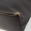 GUCCI Bamboo Shoulder Bag Leather Dark Brown Gold 001 3007 Auth 177607-12