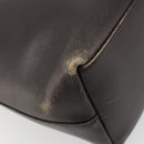 GUCCI Bamboo Shoulder Bag Leather Dark Brown Gold 001 3007 Auth 177607-13