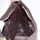 GUCCI Bamboo Shoulder Bag Leather Dark Brown Gold 001 3007 Auth 177607-18