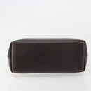 GUCCI Bamboo Shoulder Bag Leather Dark Brown Gold 001 3007 Auth 177607-9
