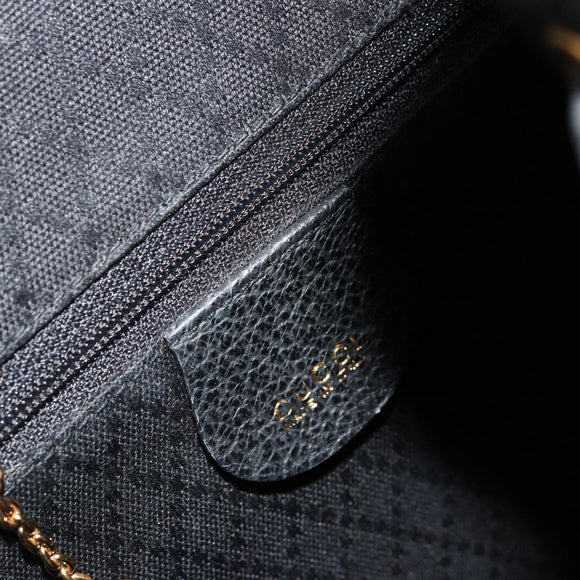 GUCCI Bamboo Backpack Suede Black Gold 003 1705 0030 Auth 177608