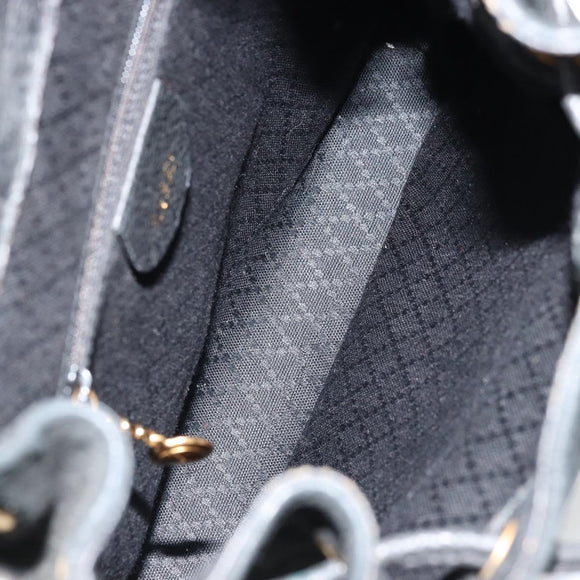 GUCCI Bamboo Backpack Suede Black Gold 003 1705 0030 Auth 177608