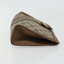 GUCCI GG Supreme Web Sherry Line Clutch Bag PVC Beige 89 01 032 Auth 177611-4