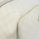 GUCCI GG Supreme Boston Bag PVC White Gold 193603 Auth 177613A-15