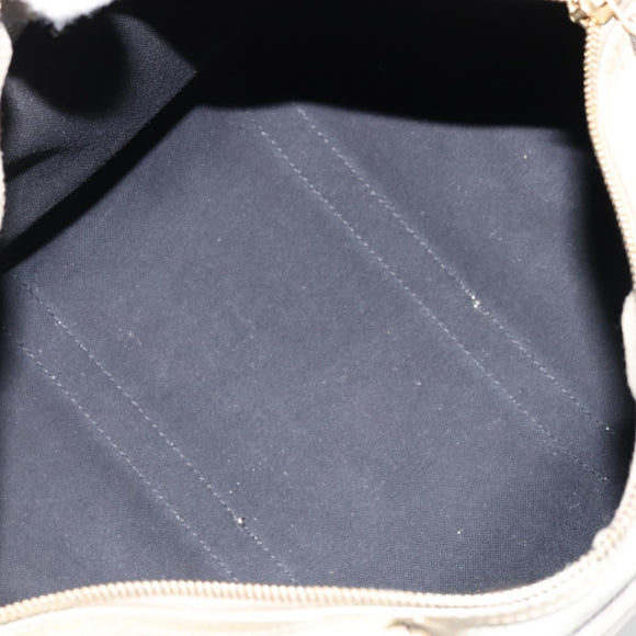GUCCI GG Supreme Boston Bag PVC White Gold 193603 Auth 177613A