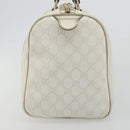 GUCCI GG Supreme Boston Bag PVC White Gold 193603 Auth 177613A-4