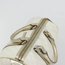GUCCI GG Supreme Boston Bag PVC White Gold 193603 Auth 177613A-6