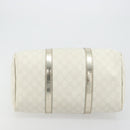 GUCCI GG Supreme Boston Bag PVC White Gold 193603 Auth 177613A-5