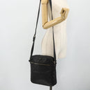 GUCCI GG Canvas Guccissima Shoulder Bag Leather Black Gold 201448 Auth 177614-24