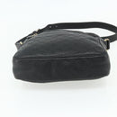 GUCCI GG Canvas Guccissima Shoulder Bag Leather Black Gold 201448 Auth 177614-5