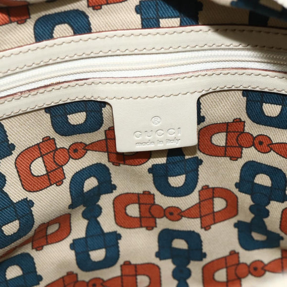 GUCCI GG Canvas Guccissima Tote Bag Leather Ivory Gold 145993 Auth 177615