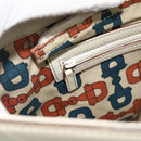 GUCCI GG Canvas Guccissima Tote Bag Leather Ivory Gold 145993 Auth 177615-19