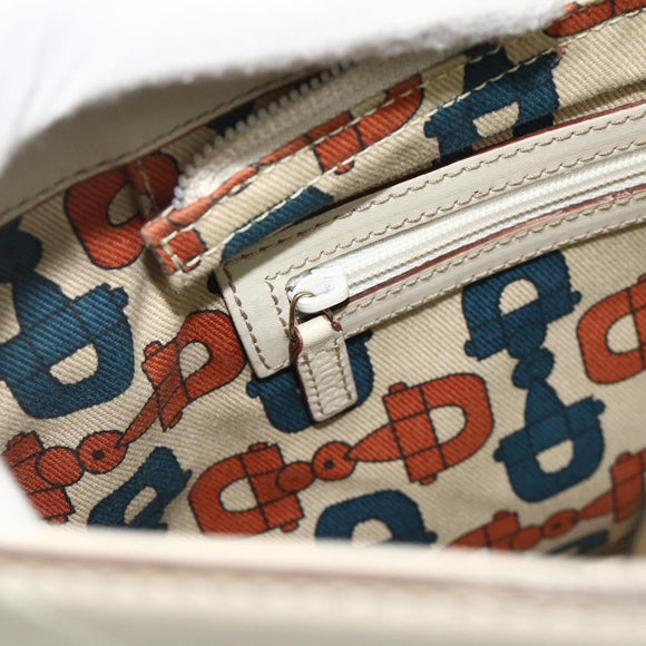GUCCI GG Canvas Guccissima Tote Bag Leather Ivory Gold 145993 Auth 177615