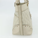 GUCCI GG Canvas Guccissima Tote Bag Leather Ivory Gold 145993 Auth 177615-4