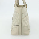GUCCI GG Canvas Guccissima Tote Bag Leather Ivory Gold 145993 Auth 177615-5