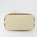 SAINT LAURENT Shoulder Bag Leather Ivory Gold Auth 177619A-9