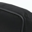 CELINE Circle Hand Bag Nylon Black Gold Auth 177620-9