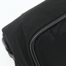 CELINE Circle Hand Bag Nylon Black Gold Auth 177620-16