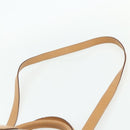 CELINE Macadam Canvas Boston Bag PVC 2-weg Beige Goud Auth 177621A-14