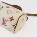 LOUIS VUITTON Monogram Multicolor Mini Speedy Hand Bag White M92645 Auth 177623-17
