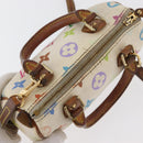 LOUIS VUITTON Monogram Multicolor Mini Speedy Hand Bag White M92645 Auth 177623-6