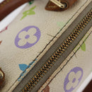 LOUIS VUITTON Monogram Multicolor Mini Speedy Hand Bag White M92645 Auth 177623-7