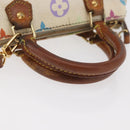 LOUIS VUITTON Monogram Multicolor Mini Speedy Hand Bag White M92645 Auth 177623-8