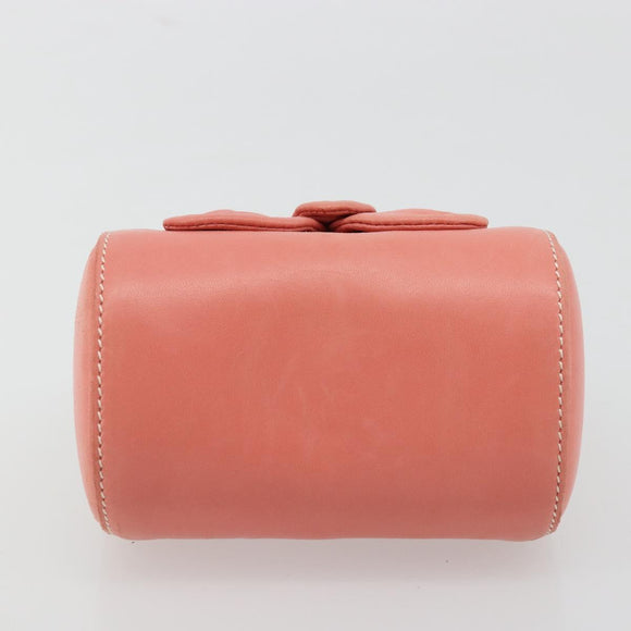 LOEWE Handtas Leer Roze Goud Auth 177624A