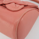LOEWE Handtas Leer Roze Goud Auth 177624A-10