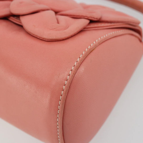 LOEWE Handtas Leer Roze Goud Auth 177624A