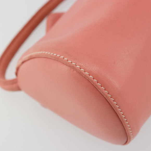 LOEWE Handtas Leer Roze Goud Auth 177624A