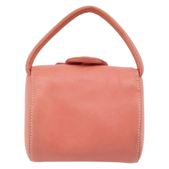 LOEWE Handtas Leer Roze Goud Auth 177624A