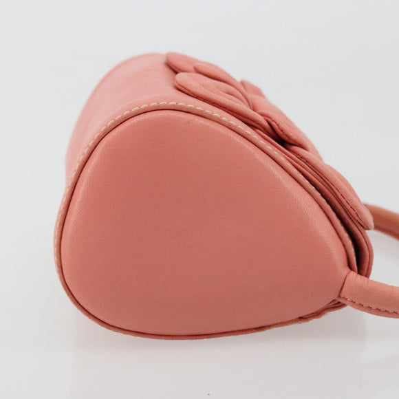 LOEWE Handtas Leer Roze Goud Auth 177624A